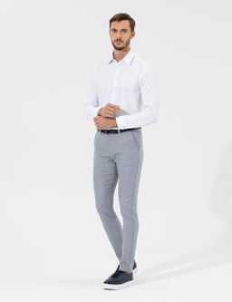 Lacivert Slim Fit Beli Lastikli Kanvas Pantolon - Pierre cardin фото 12
