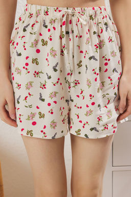 Trendyolmilla Cok Renkli Meyve Desenli Viskon Sortlu Dokuma Pijama Tak?m? THMSS25PT00307 фото 3