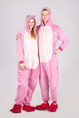Пижама кигуруми Стич розовый