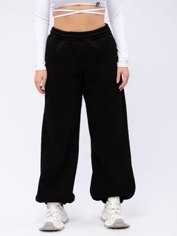 Джоггеры "БЖ-46" чёрные, футер 3-х нитка начес