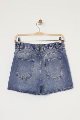 TRENDYOLMILLA Siyah Beli Lastikli City Denim Sort TWOSS25SR00153 фото 13