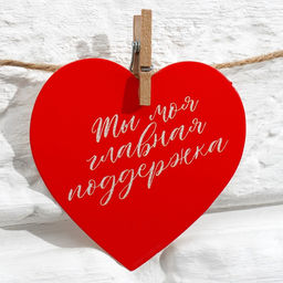 Гирлянда с прищепками и пожеланиями-валентинками Моей половинке, 7 штук - Simaland фото 7