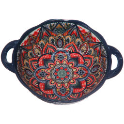 Форма керамическая для запекания "Марракеш" синяя 24*19,5*7см