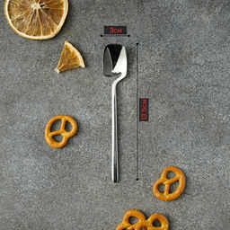 Ложка чайная Magistro Wave, длина 13.5 см, нержавеющая сталь, серебристая  фото 3