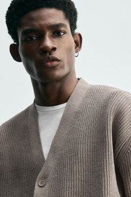 PURL KNIT CARDIGAN - Zara фото 9