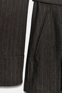 HERRINGBONE BLAZER WITH BELT ZW COLLECTION - Zara фото 9