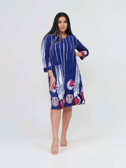 Халат женский, цвет синий