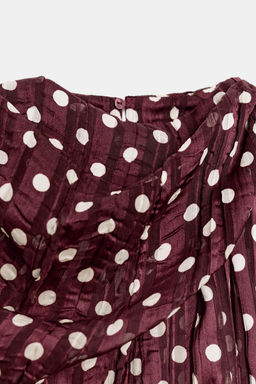 BLUSA LUNARES / Crudo / Granate - Zara фото 8