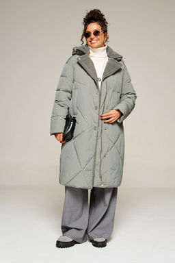 Пальто Beautiful Free 8024 шалфей