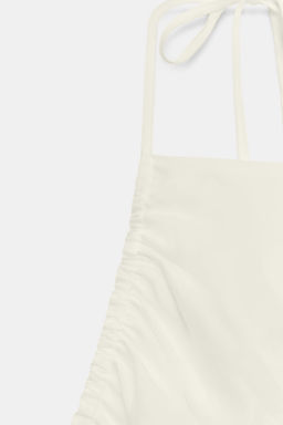 TOP HALTER FRUNCES / Blanco - Zara фото 12