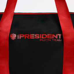 Сумка спортивная PRESIDENT, 47 x 28 x 24 см, цвет черный - Simaland фото 7