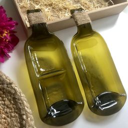 Тарелка из бутылки без перегородки