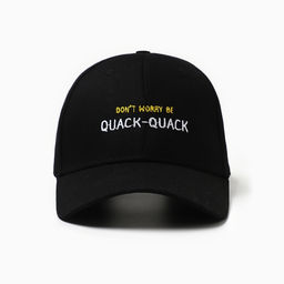 Кепка женская с вышивкой MIST Quack, чёрная, размер 56-58