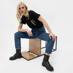 Футболка женская KAFTAN «Beautiful», чёрный, р-р 44-46