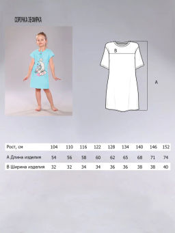 Сорочка Зефирка бирюзовый, СР-04-7 - От егорки до егора фото 18