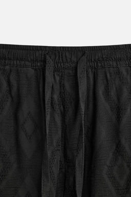 GEOMETRIC PRINT JACQUARD BERMUDA SHORTS - Zara фото 19