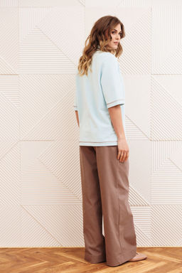 Костюм Gizart 5383 голубой, капучино  фото 2