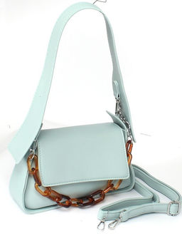 Сумка женская искусственная кожа RSR-Z 2111, 1отд, плечевой ремень, голубой SALE 260072 - Adelia фото 6