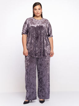 Вечерний бархатный костюм KO42911PUR64