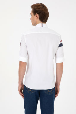 Erkek Beyaz Uzun Kollu G_mlek - U.s. polo assn фото 12