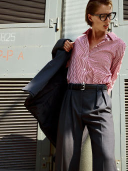 Рубашка в полоску - Emka фото 3