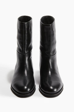 Calf-high leather boots - H&m фото 3