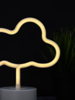 Неоновый LED ночник настольный "Cloud", тёплое свечение (30,5х27 см)