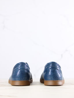Кеды босоногие 182.астиbr.Синий наплак