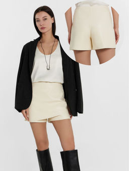 Шорты женские Mark Formelle 132372 из полиуретана и полиэстера сливочное фото 7