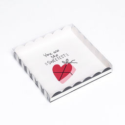 Цена за 5 шт. Коробка для печенья «Сердце», 21×21×3 см