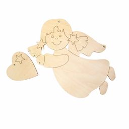 Заготовка для декорирования Mr. Carving ВД-1075 Подвеска Ангел фанера 20 х 14 х 0.3 см