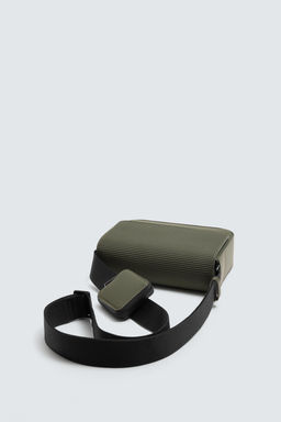 RUBBERISED TEXTURED CROSSBODY BAG - Zara фото 8