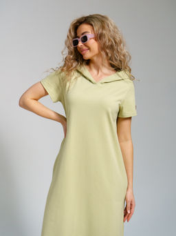 970 Платье-мантия"Олива"