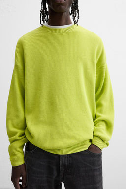 TEXTURED COTTON SWEATER - Zara фото 5