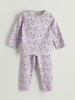 Desenli K?z ?ocuk Pijama Tak?m?