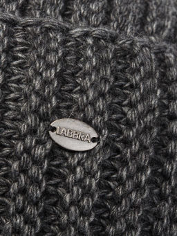 Шапка жен. шерсть+акр LB-A53016 d.grey melange - Labbra фото 6
