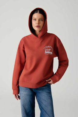 Арт. 15126 Худи женское с капюшоном  44-52  (5 шт) Цвет:терракотовый