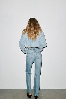 TRF STRAIGHT HIGH-WAIST JEANS - Zara фото 14