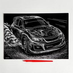 Гравюра Ралли с металлическим эффектом серебро А4 - Школа талантов фото 3