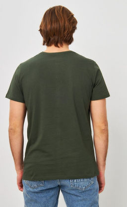 Футболка мужская с принтом P411-06-847 хаки