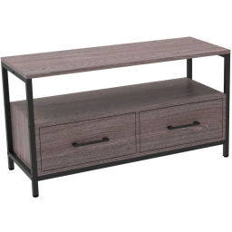 Тумба TI_Комус под ТВ Онега-11, с 2мя ящиками, ясень анкор темн