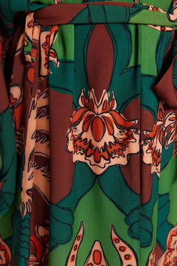 Tropikal Desenli Kusakl? Maxi Dokuma %100 Pamuklu Plaj Kimono&Kaftan TBESS23KM00057 - Trendyolmilla фото 5