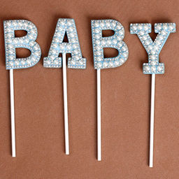 Топпер Малыш, в наборе 4 штуки, цвет голубой - Страна карнавалия фото 3