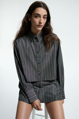 Camisa corta con detalles decorativos - H&m фото 2