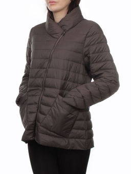 K-635 DK.BROWN Куртка демисезонная стеганая женская (70 гр. холлофайбер) - Fashion фото 5