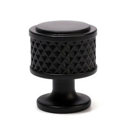 Ручка-кнопка мебельная CAPPIO PK104, d=25 мм, пластик, черный, 8 шт. TMP .