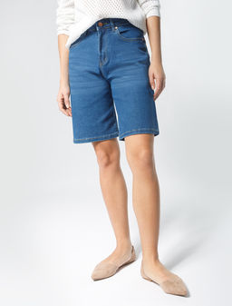 VILATTE / Джинсовые эластичные шорты