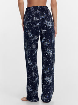 Комплект женский (блузка, брюки) синий со звездным морем - Mark formelle фото 5