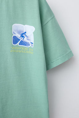 SURF PRINT T-SHIRT - Zara фото 3