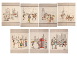 24С28-ШР/рп/пфкор/к. Комплект полотенец из 7 шт 46*60 "Сити" цв. 0 рис. 3